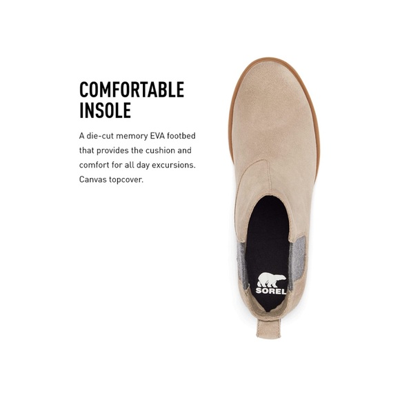 SOREL EMELIE II CHELSEA Waterproof Suede BOOT- NO BOX - Picture 8 of 12